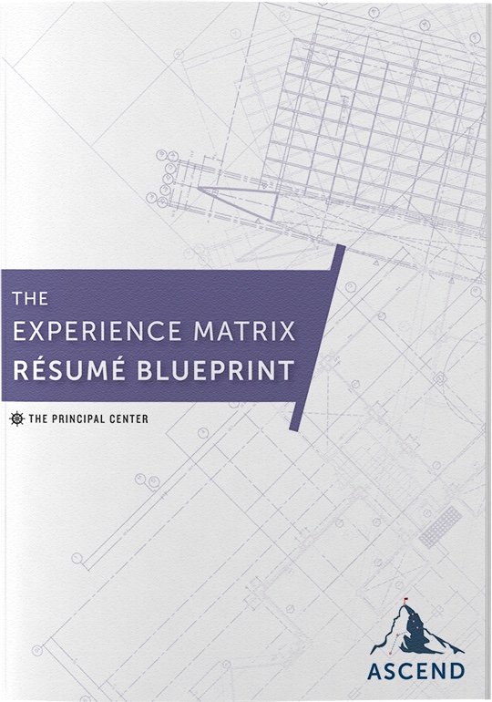 The Experience Matrix Résumé Blueprint guide cover