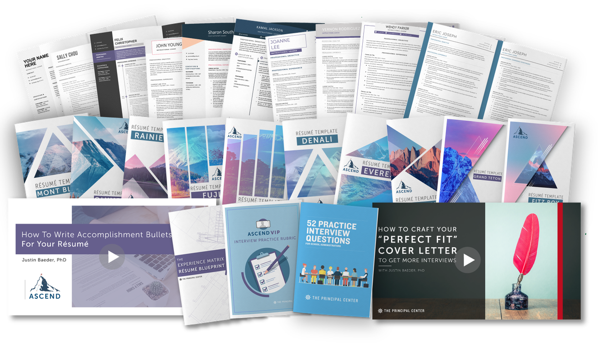 Ed Leadership Job Application Template Bundle