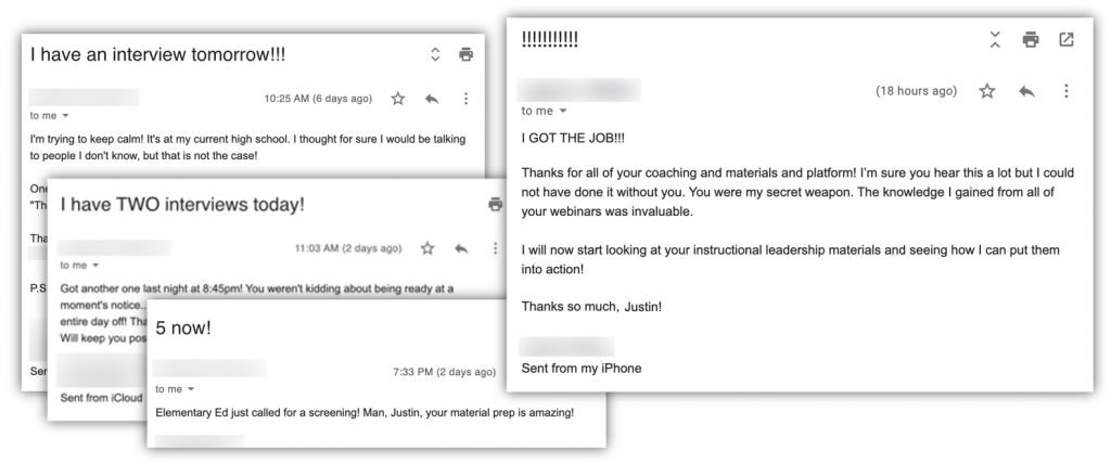 Client success: five interviews in one week